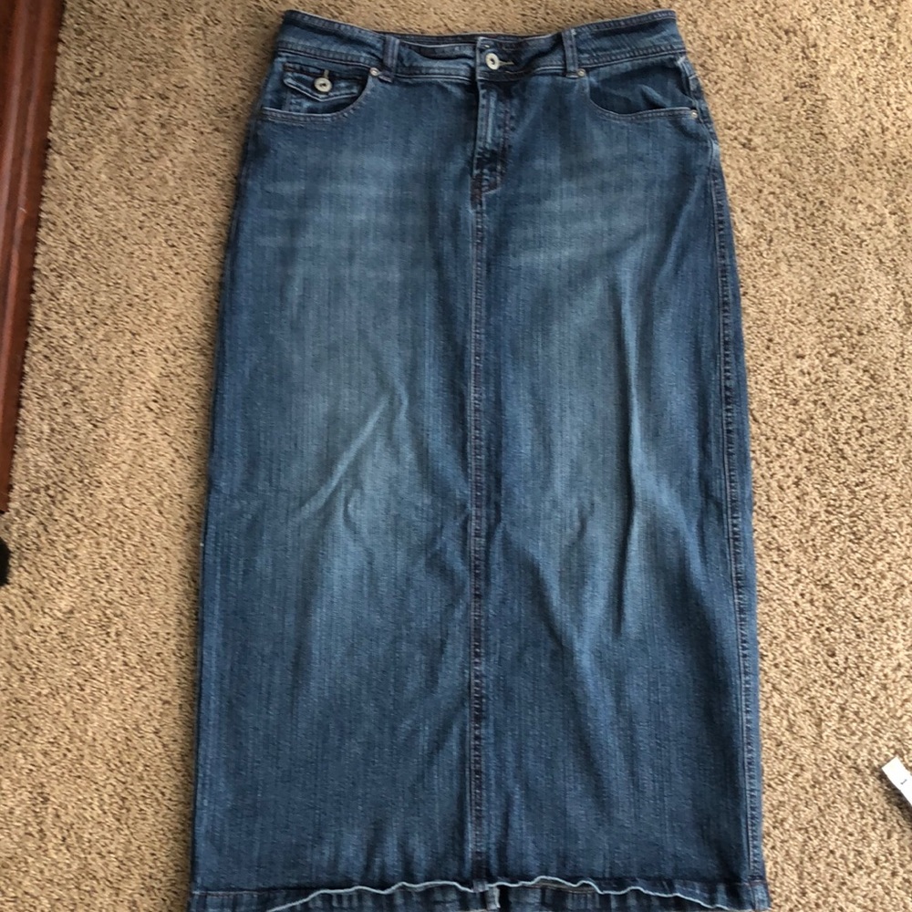 Cato | Long Denim Skirt